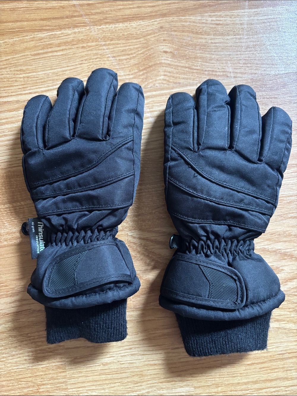 3M Thinsulate Black Quilted Insulated Gloves